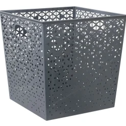 Panière Box Cube 30x30x30cm métal perforé (3 modèles)
