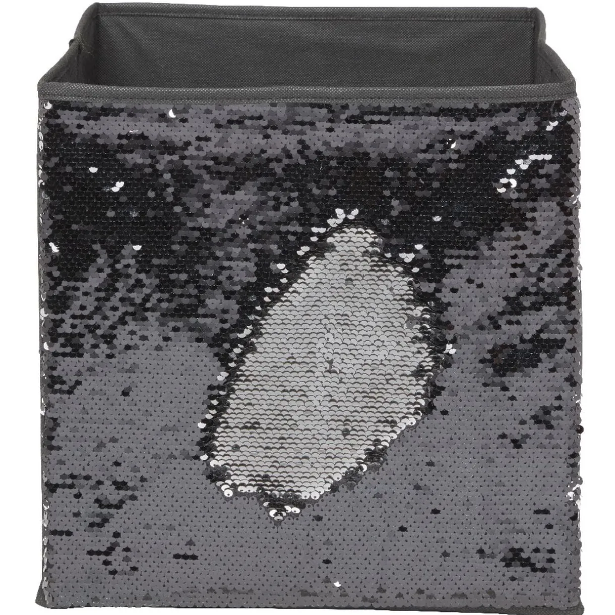 Panière Box Cube 31x29x31cm sequin noir < Gifi Sale