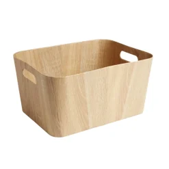 Panière carton et papier imitation bois 40x30xH20cm < Gifi Sale