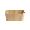 Panière carton et papier imitation bois 26x18xH11cm