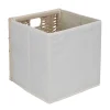 Panière de rangement Box Cube carrée 1 face tressée 27x27x27cm < Gifi Discount