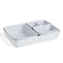 Panière de rangement en feutrine lot de 5 tailles