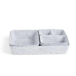 Panière de rangement en feutrine lot de 5 tailles