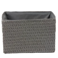 Panière de rangement grise effet tressé x3 < Gifi Outlet