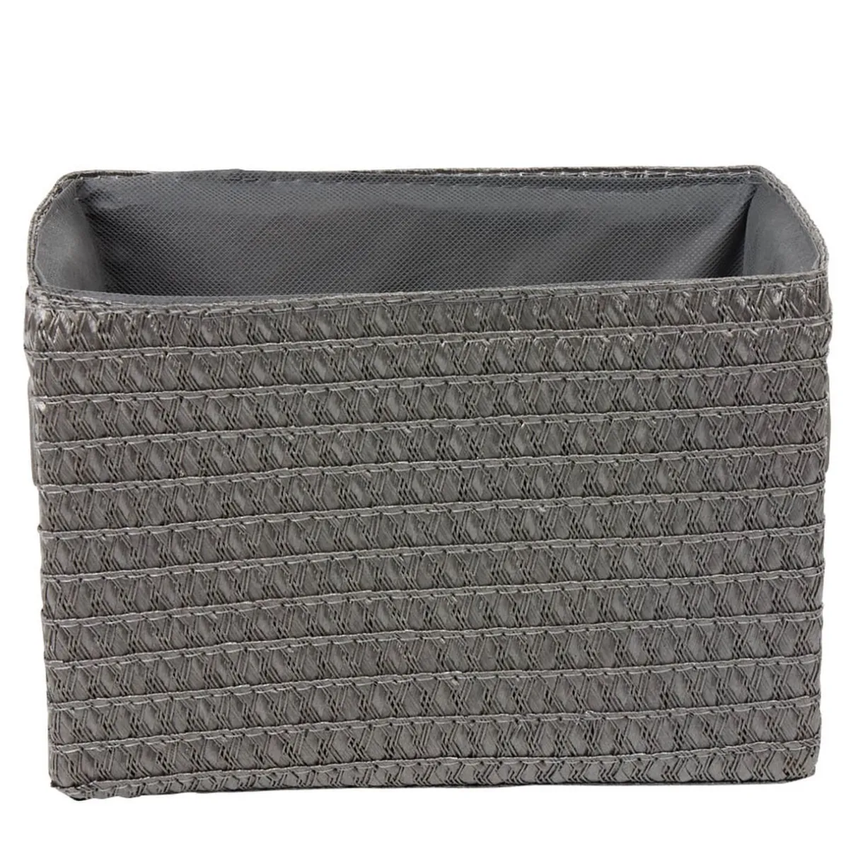 Panière de rangement grise effet tressé x3 < Gifi Outlet