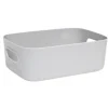 Panière de rangement plastique 20,5x14xH7,5cm (3 modèles)