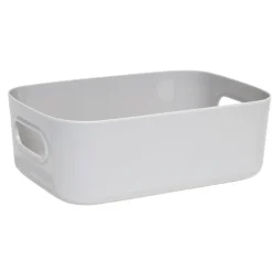 Panière de rangement plastique 20,5x14xH7,5cm (3 modèles)