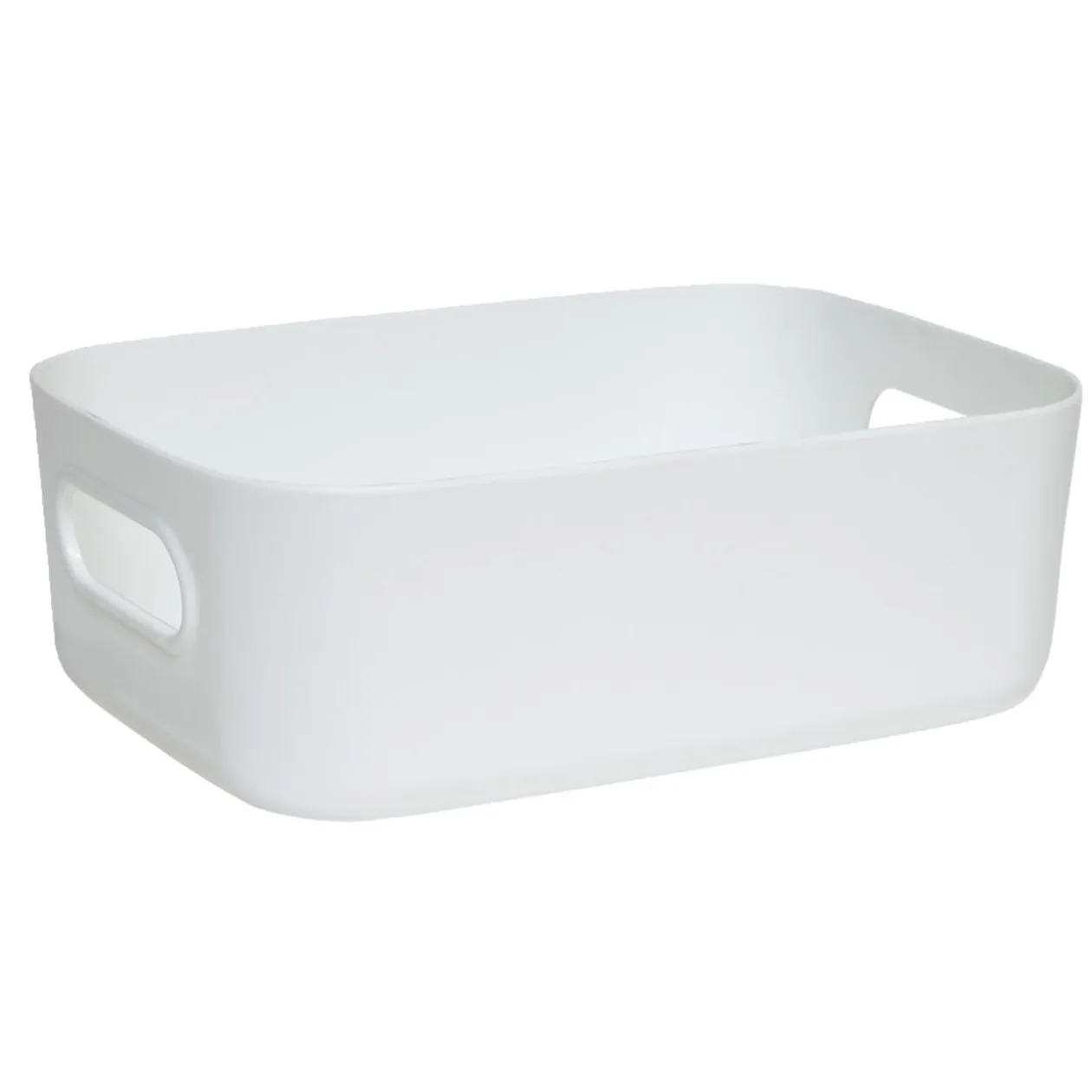 Panière de rangement plastique 20,5x14xH7,5cm (3 modèles)