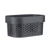 Panière de rangement plastique gris 12x6xH8cm < Gifi Hot