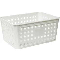 Panière de rangement plastique 21x16xH10cm (3 modèles)
