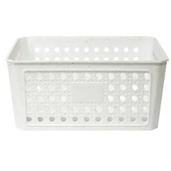 Panière de rangement plastique 21x16xH10cm (3 modèles)