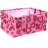 Panière de rangement rectangulaire souple motif relief coeur 40x32xH20cm (2 modèles) < Gifi Outlet