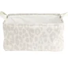 Panière de rangement souple motif animal 40x32xH20cm (2 modèles zèbre ou léopard)