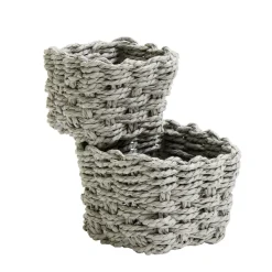 Panière de rangement tressée x2 tailles (3 modèles)