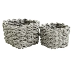 Panière de rangement tressée x2 tailles (3 modèles)