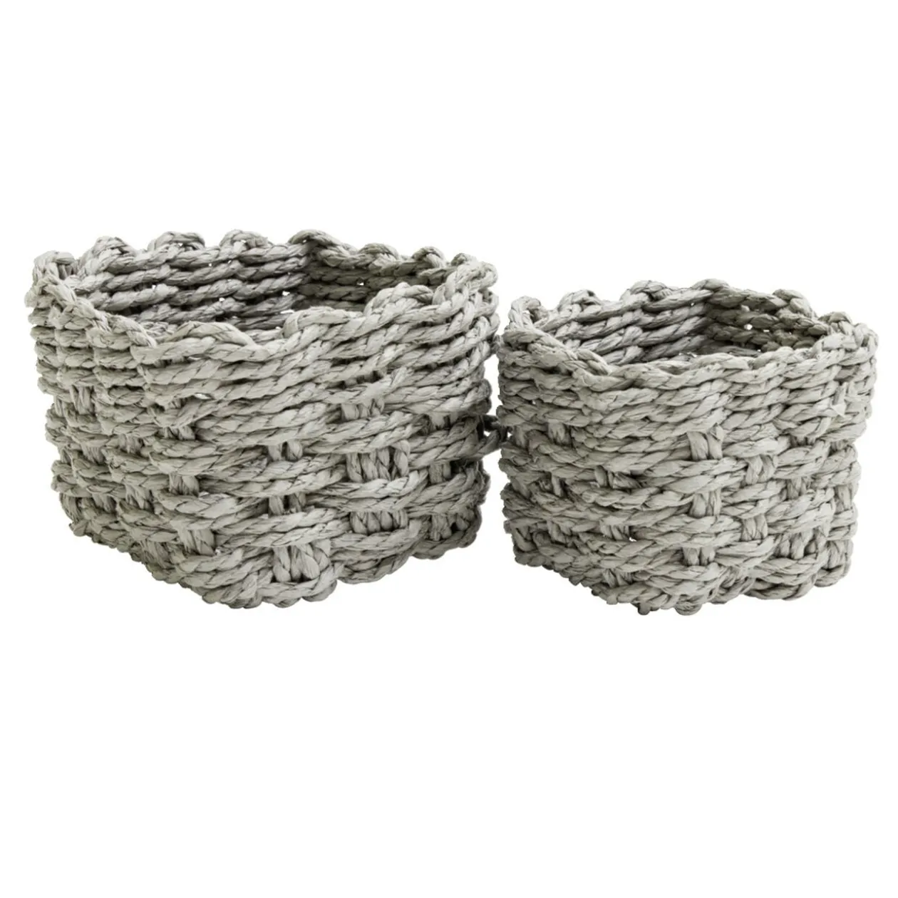 Panière de rangement tressée x2 tailles (3 modèles)