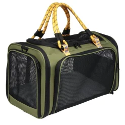 Panière de transport pour animaux plastique souple vert 45x30xH30cm < Gifi Best