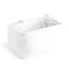 Panière laine bouclée blanche 36x26xH20cm < Gifi New