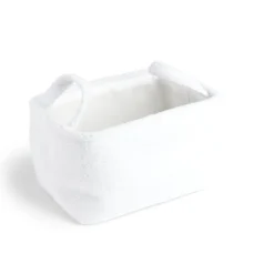 Panière laine bouclée blanche 32x22xH18cm < Gifi Outlet