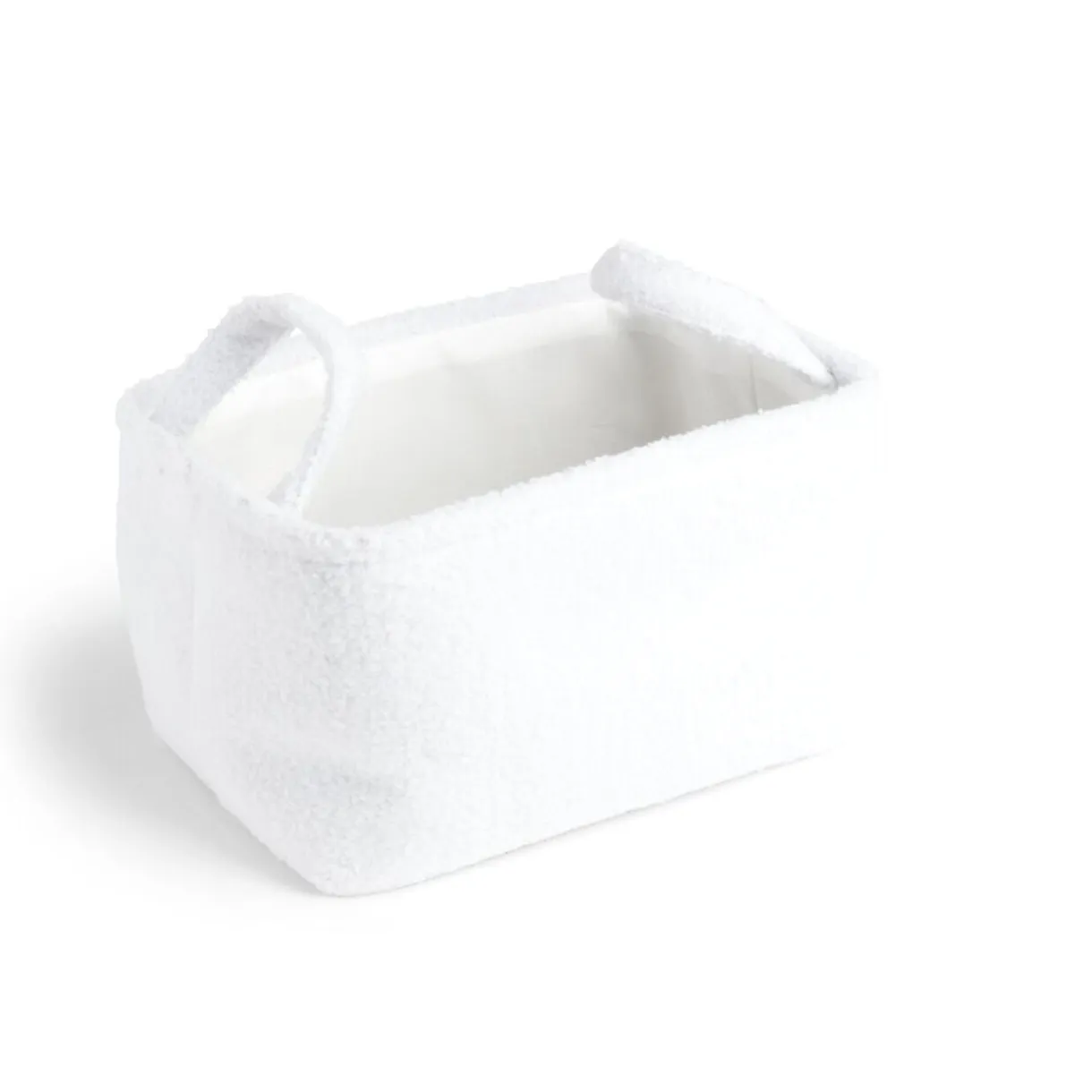 Panière laine bouclée blanche 32x22xH18cm < Gifi Outlet
