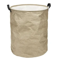 Panière à linge 40L en jute avec poignées Ø35xH45cm < Gifi