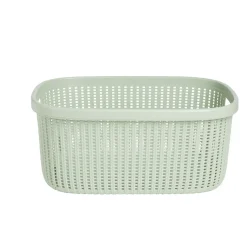 Panière à linge 32L 52x23x37,2cm plastique vert