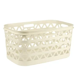 Panière à linge Oceanna plastique blanc 45L < Gifi