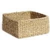 Panière osier carrée grand modèle 26x26xH12cm