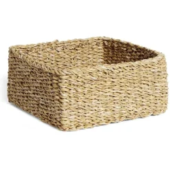Panière osier carrée grand modèle 26x26xH12cm