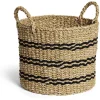 Panière osier ronde grand modèle Ø36xH30cm < Gifi Best