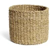 Panière osier ronde grand modèle Ø25xH20cm < Gifi Sale