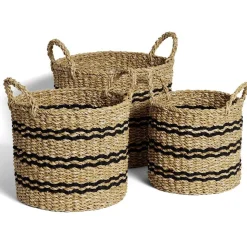 Panière osier ronde moyen modèle Ø32xH27cm