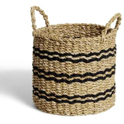 Panière osier ronde petit modèle Ø28x25cm < Gifi