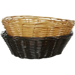 Panière à pain noire et beige x2