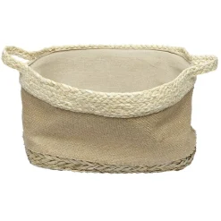 Panière rectangulaire en jonc naturel L29x23 cm < Gifi Hot