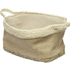 Panière rectangulaire en jonc naturel L29x23 cm < Gifi Hot