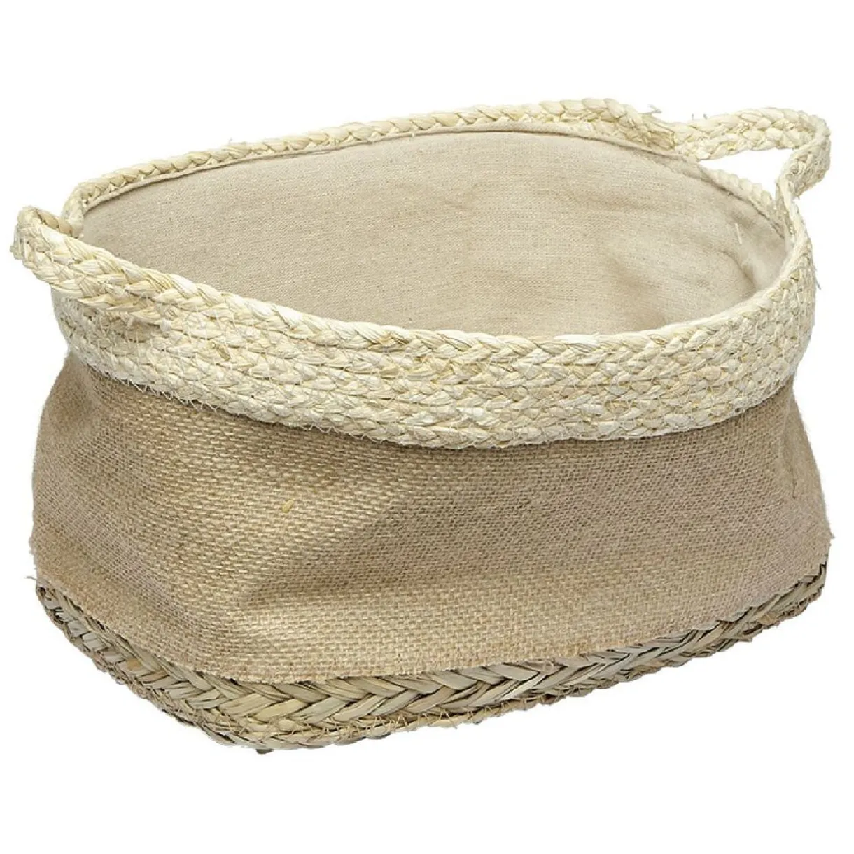 Panière rectangulaire en jonc naturel L29x23 cm < Gifi Hot