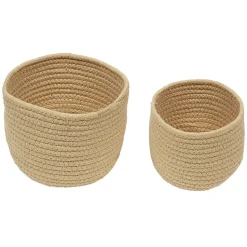 Panière ronde en coton x2 < Gifi New