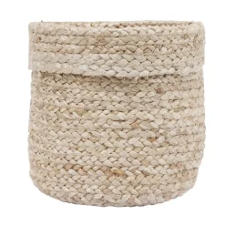 Panière ronde jute marron - Ø20xH20cm