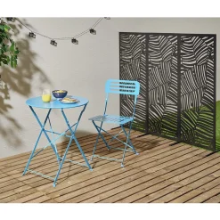 Panneau décoratif design feuillage métal ajouré noir 50xH130cm