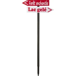 Panneau de Noël lumineux solaire à planter H100 cm