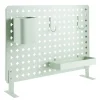 Panneau métal pour bureau L52xH37cm avec 2 compartiments amovibles et 2 crochets