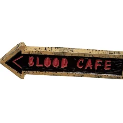 Panneau signalétique Halloween party ou blood café < Gifi New