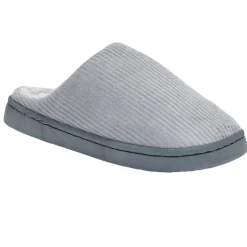 Pantoufles chaussons côtelés intérieur fourré semelle dure (3 modèles) < Gifi Best