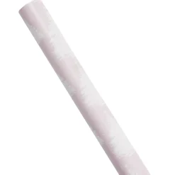 Papier cadeau Noël rouleau x3 avec 20 étiquettes autocollantes dorées