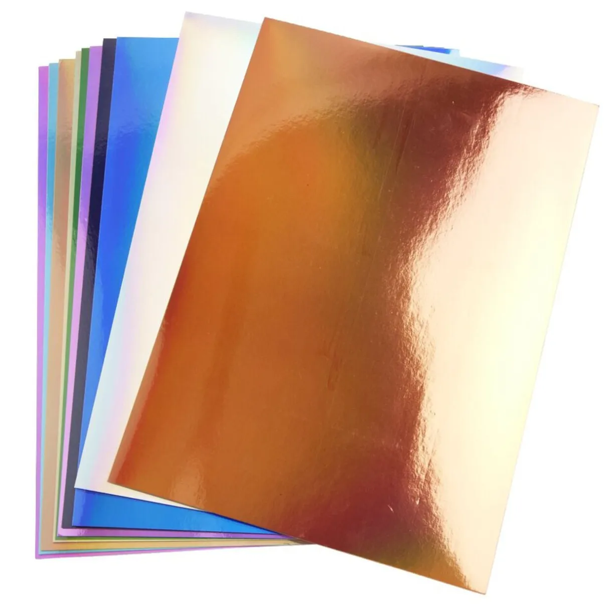 Papiers créatifs adhésifs holographiques 10 pages 20x20cm < Gifi Outlet