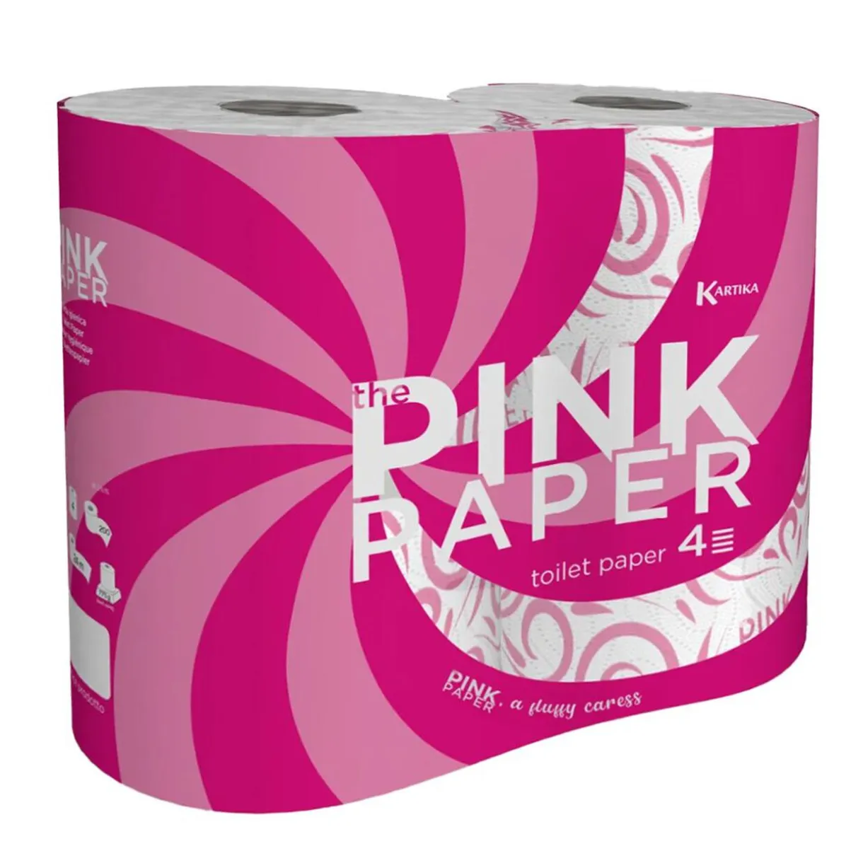 Papier toilette Pink Paper 4 rouleaux 3 plis < Gifi Discount