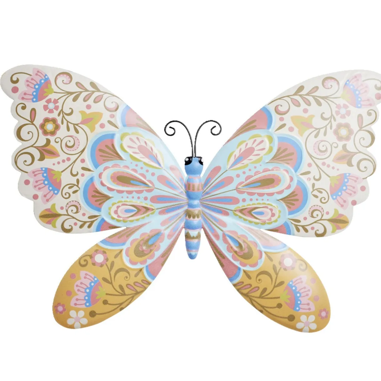 Papillon décoratif à suspendre en métal 37,5xH25cm < Gifi Hot