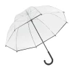 Parapluie canne automatique transparent L87cm