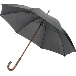 Parapluie canne gris foncé